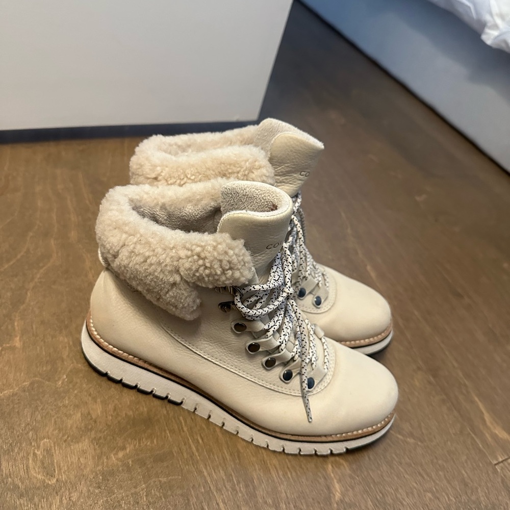 Cole Haan Women's Beige Winter Boots - Picture 3 of 5